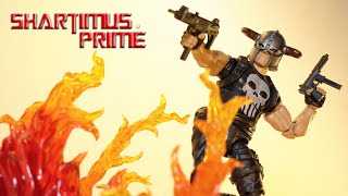 Marvel Legends Punisher & Motorcycle Deluxe Chopper Hasbro Kill Krew Comics Action Figure Review