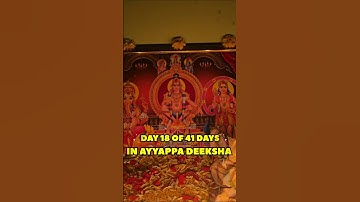 Day 18 Of 41 Days In Ayyappa Deeksha #ayyappadeeksha