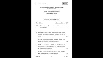 MEG - 03   December 2022 Question Paper