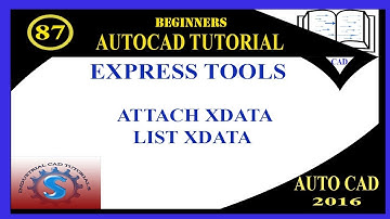 ATTACH XDATA || LIST XDATA || EXPRESS TOOLS || BASIC TUTORIALS FOR BEGINNERS || AUTOCAD 2016