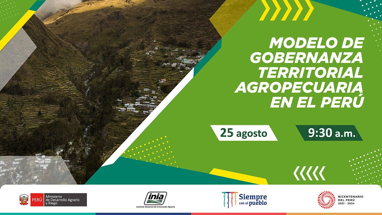 Modelo de Gobernanza Territorial Agropecuaria en el Perú - YouTube