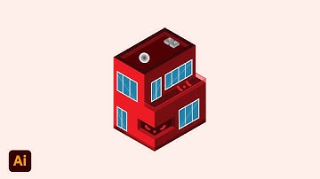 Isometric House Design in Adobe Illustrator cc 2021 | Tutorial