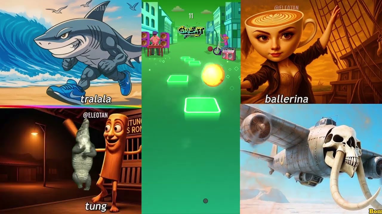 ITALIAN BRAINROT EXE 4 COLORS 4 MUSIC🎧