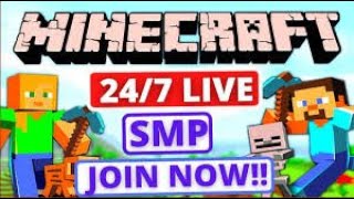 24\/7 Joinable Minecraft SMP (PUBLIC) ~ 1.20 Java \& Bedrock Survival Server | in hindi