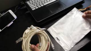 Verizon Braided Lightning Charge and Sync Cable for Apple iPhone 7, 6, 5, iPad Air, iPad Pro – Gold Aonsen Lightning Cable