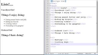 HTML and CSS Tutorial 4 - Everything About Lists