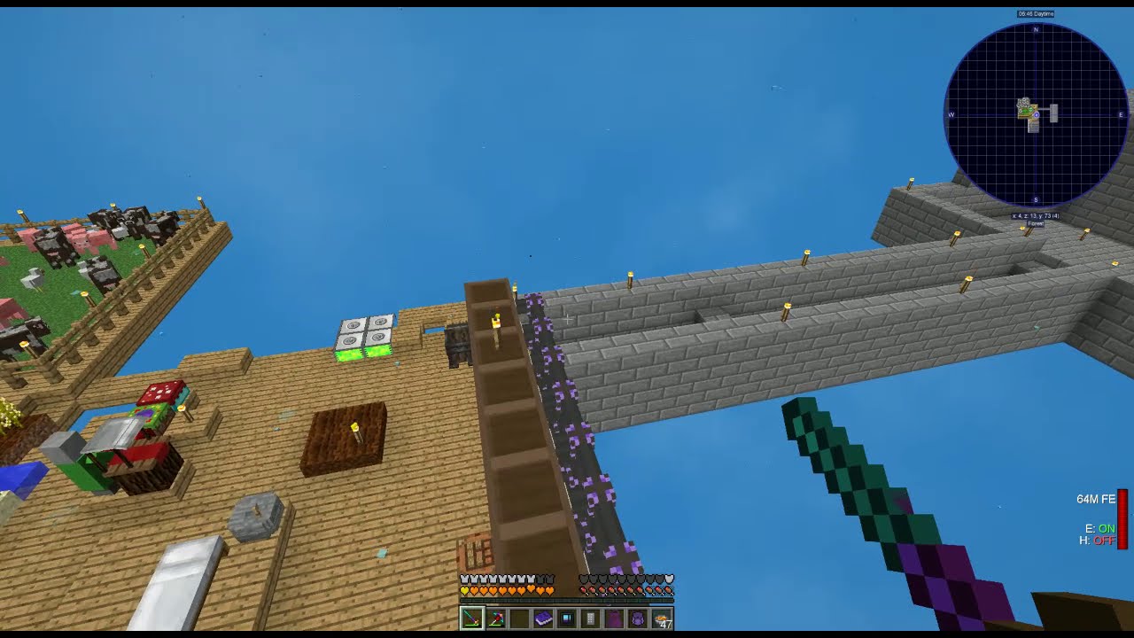 Sky Factory 4 Ep 45 Trail Keystone and Getting Glitch Infused Armor💜😍