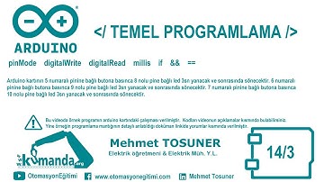 Arduino TEMEL PROGRAMLAMA Örnek –14/3