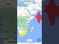 India vs South Africa size comparison #india #africa  #shorts #map #geography #mapping #comparison