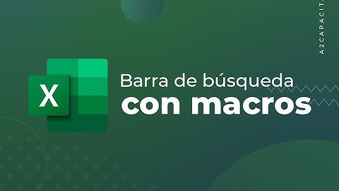 Barra de búsqueda con macros en Excel 😱