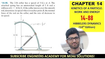 14-88 Kinetics of Particle: Conservation of Energy Chapter 14: Hibbeler Dynamics | Engineers Academy