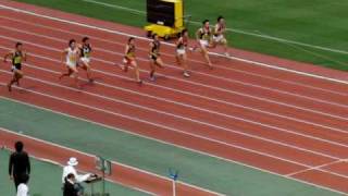 中大陸上・100515関東インカレ（100ｍ予選飯塚7レーン10.52）.AVI