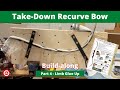 Bingham Projects Take-Down Recurve Bow Build Series - Part 4 - Gluing up the Limbs