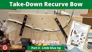 Bingham Projects Take-Down Recurve Bow Build Series - Part 4 - Gluing up the Limbs