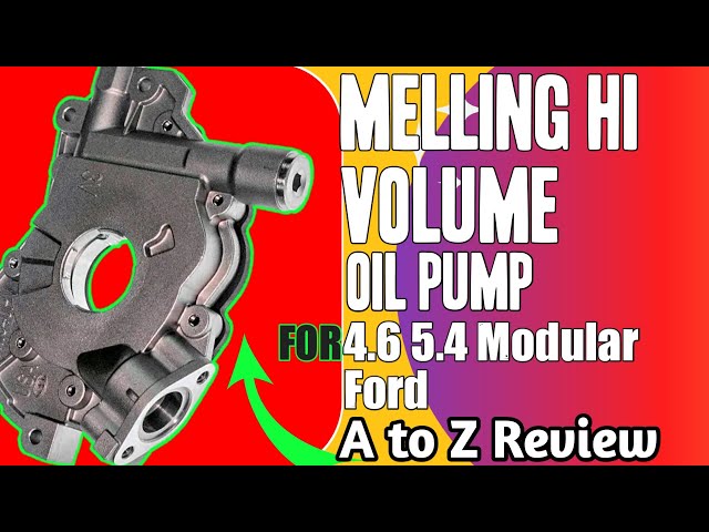  Melling Bomba de aceite Hi Volume 4.6 5.4 Modular Ford 20% más  volumen que stock, Número de modelo: M340HV : Automotriz