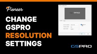 How To Change GSPro Resolution Settings Profile