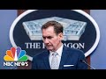 Pentagon Holds Briefing Following Explosions Outside Kabul Airport  | NBC News