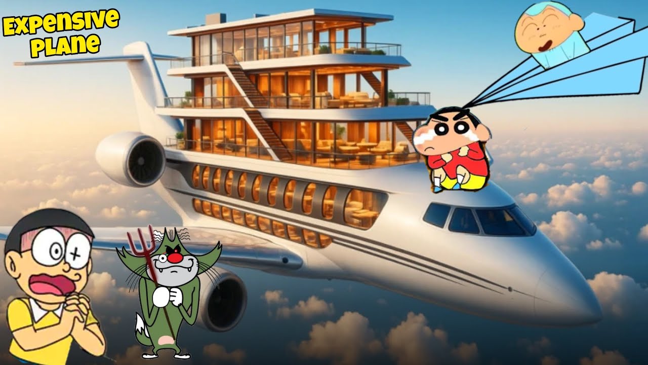Shinchan Build The Most Expensive Aeroplane With Nobita And Friends Very Funny Gameplay 😂