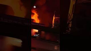 A lightning strike 🌩️ caused a fire in Lipu, China