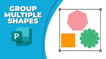 How to group multiple shapes in Publisher