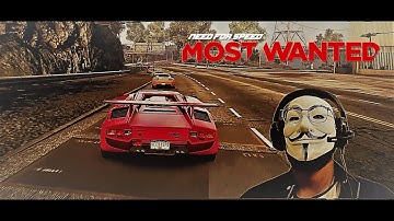 MOST WANTED REMASTERED 2012 | LAMBORGHINI COUNTACH| HARBOR RUN | 1080p 60fps HD