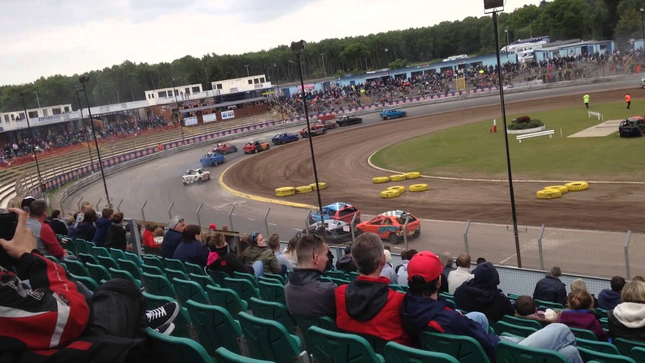First Laps of Rookie Banger Race at Foxhall Stadium - 25/5/15 - YouTube
