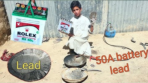 How many lead does a 50A car battery have? battery experment by