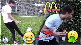 SJOVESTE FODBOLD CHALLENGES MED DANIEL! 😂   McDonalds!