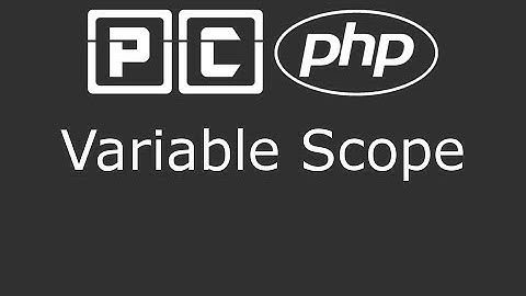 PHP beginners tutorial 40 - variable scope