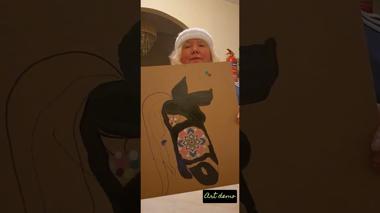 Artwork demonstration xx 😘 ❤️ painting a horse 🐎 love sandy