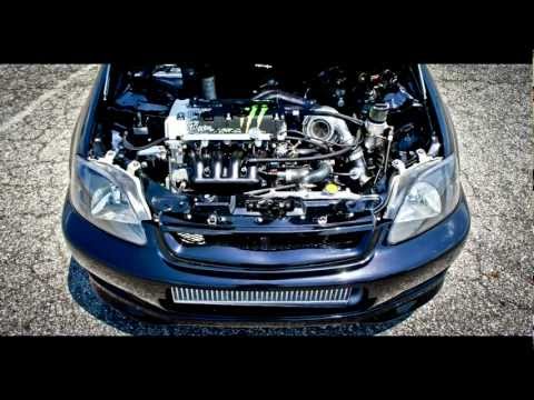 k20a2 built motor 2.0 liter 700+ hp Ek turbo civic vs versus new zx1400 bike