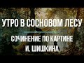 Сочинение по картине «Утро в сосновом лесу» И. Шишкина