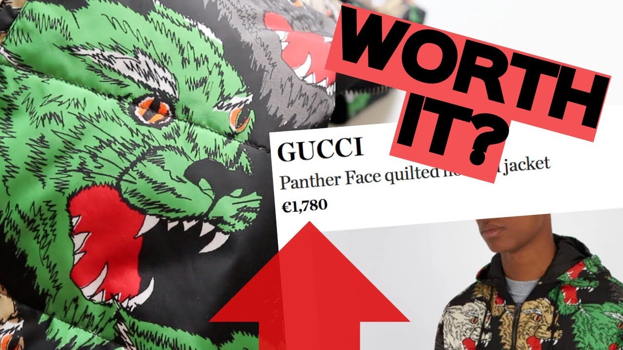£1600 GUCCI PANTHER DOWN JACKET REVIEW!!