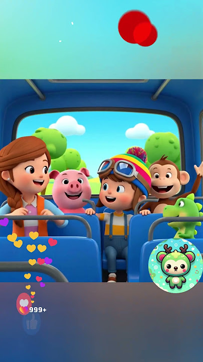 Roda di Bus 🚌 Lagu Aksi untuk Anak-Anak | Pembelajaran Fonetik | Lagu Anak-Anak 2025 #shorts Bagi...