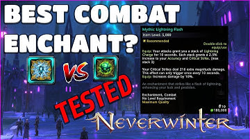 NEW "Lightning" Enchantment vs. Poisoned Thorn Control Test (Still Broken?) - Neverwinter Mod 25
