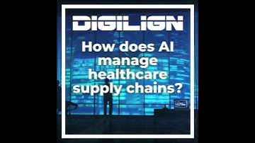 How does AI manage healthcare supply chains?