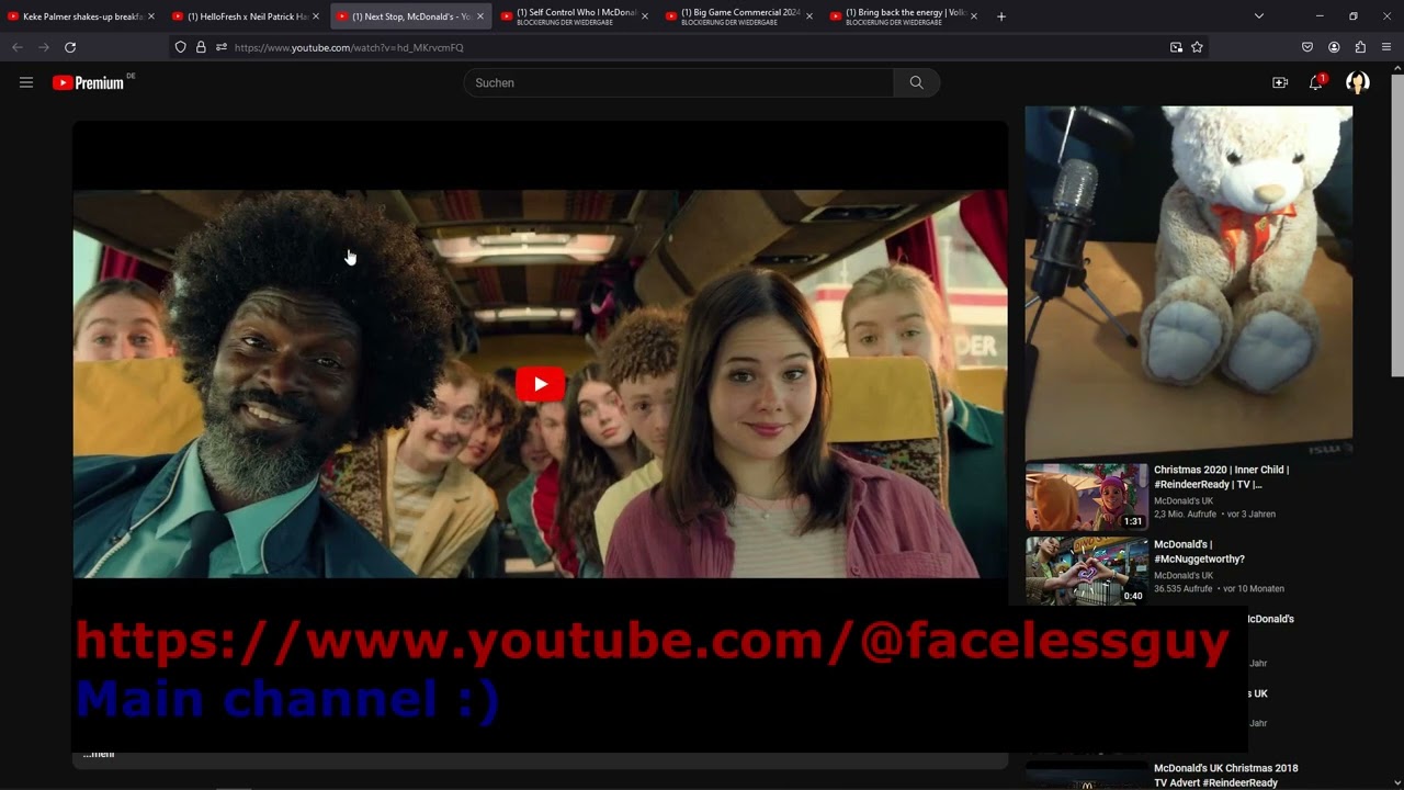 Premium Subscriber watches ads | Faceless Guy Ad Reaction 1