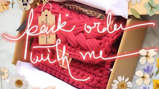 Celebrity Pack Order With Me | Handmade/Handwoven Bag | Turimahandmade Bag | ASMR slow Packing Profile