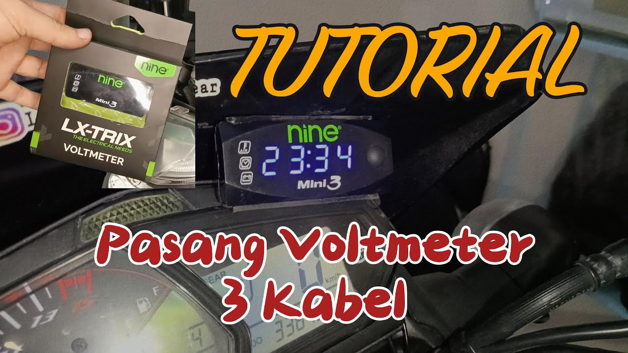 Pasang Voltmeter 3 Kabel Dari Nine LX-TRIX