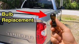 Toyota Tundra rear turn signal bulb replacement - DIY