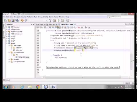 Session Tracking using HttpSession - YouTube