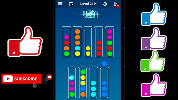 Ball Sort Puzzle Level 219 Color Sorting Games Level 219