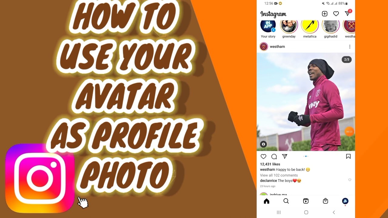 How To Use Your Avatar As a Profile Photo Picture On Instagram