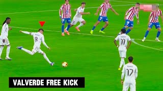 Valverde Free Kick 4K Clips....