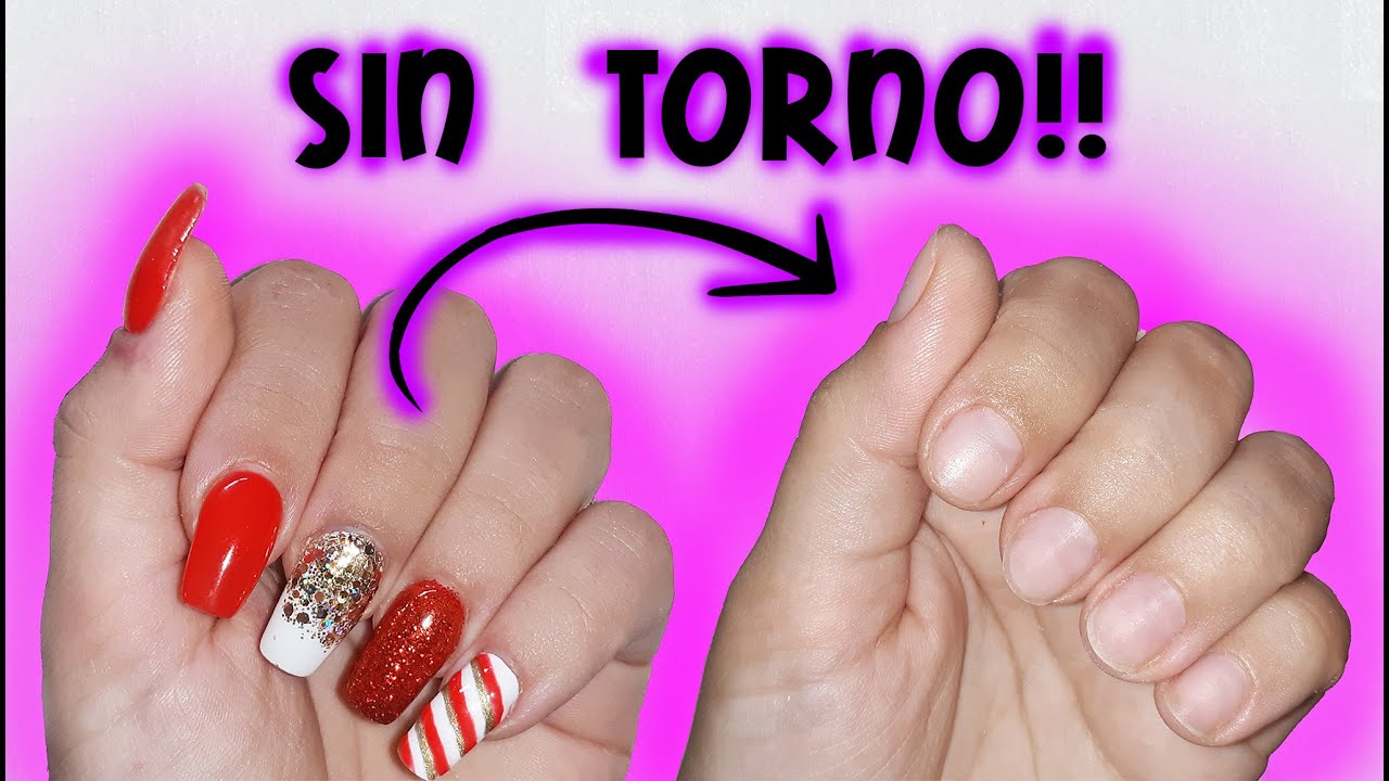 Cómo remover uñas esculpidas y semi SIN TORNO! - thptnganamst.edu.vn