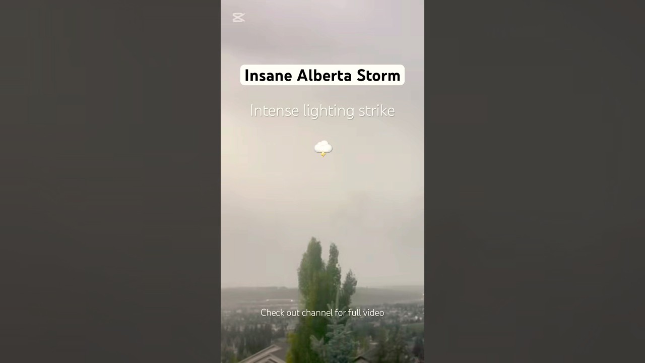 Raw Alberta Storm | Intense lightning 