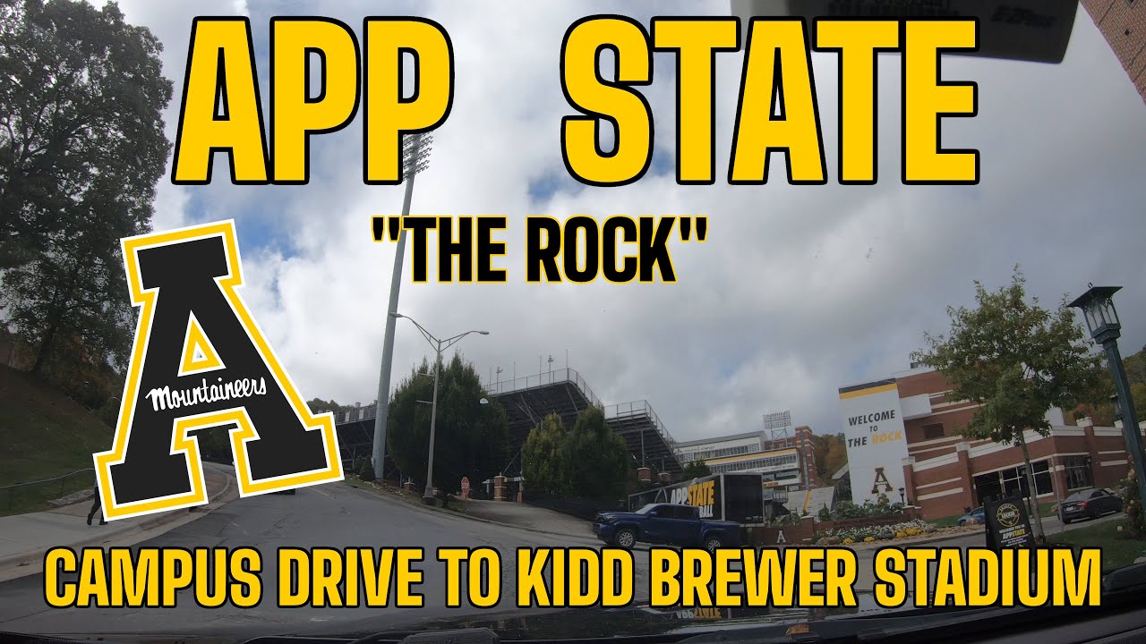 Driving to Kidd Brewer Stadium (The Rock) | Appalachian State ...