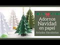 (4/5) ADORNOS NAVIDAD EN PAPEL: ARBOL DE NAVIDAD - TUTORIAL | LLUNA NOVA SCRAP