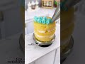 ミニチュアキッチンでジェンダーリビールケーキ作り🎂💗💙 中のスプリンクルの色は…!?
