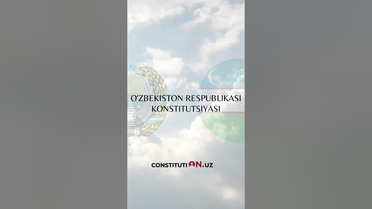 OʻZBEKISTON RESPUBLIKASI KONSTITUTSIYASI, 40-modda. - YouTube